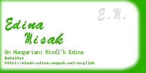 edina misak business card